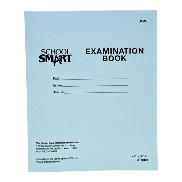 School Smart BOOK EXAM BLUE 7X8.5 4 SHTS PK OF 100 PK PBB788-5987